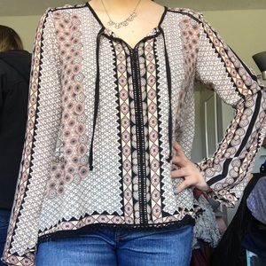Great quality long sleeved patterned shirt